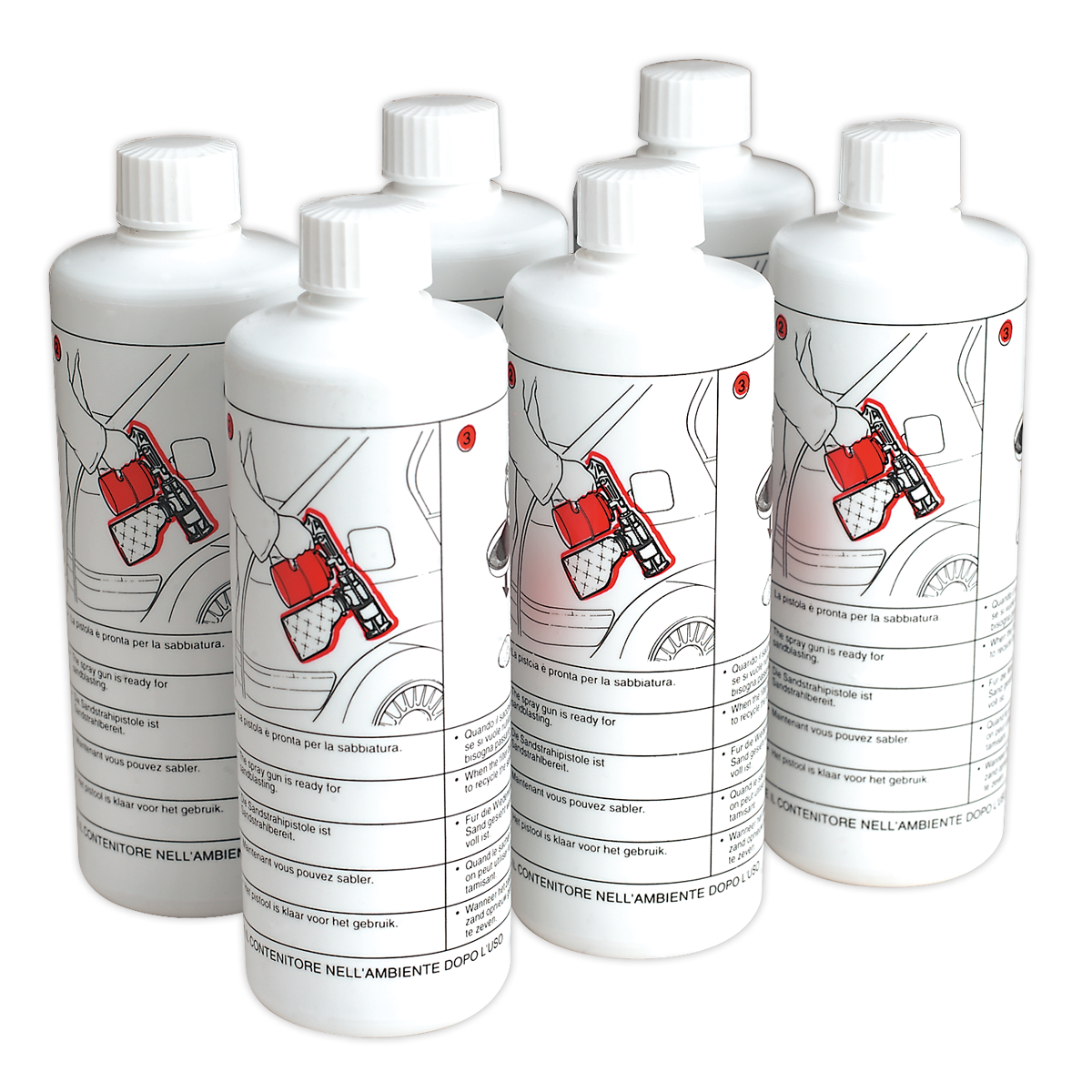 Sealey Shot Blasting Sand - Pack of 6 SG10/SAND6