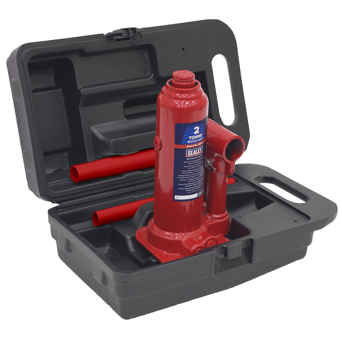Sealey 2tonne Bottle Jack with Storage Case SJ2BMC