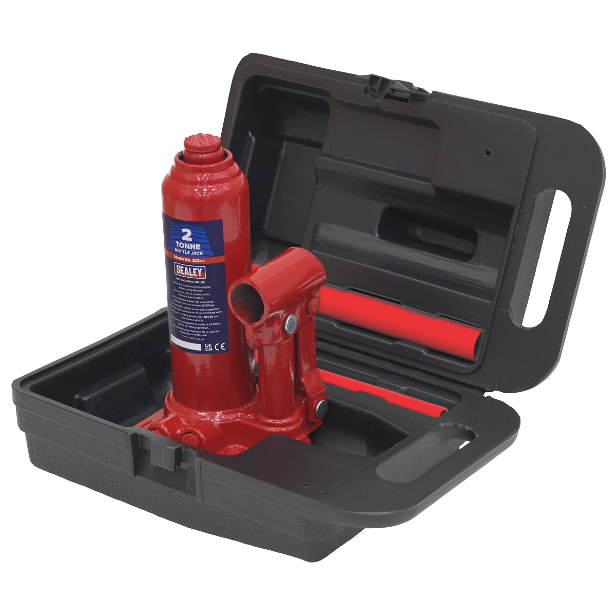 Sealey 2tonne Bottle Jack with Storage Case SJ2BMC