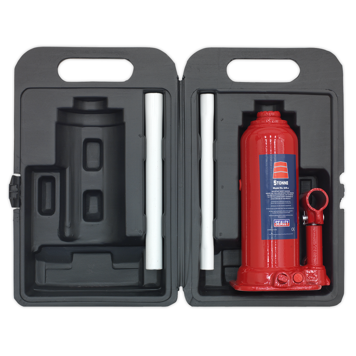 Sealey 5tonne Bottle Jack with Storage Case SJ5BMC