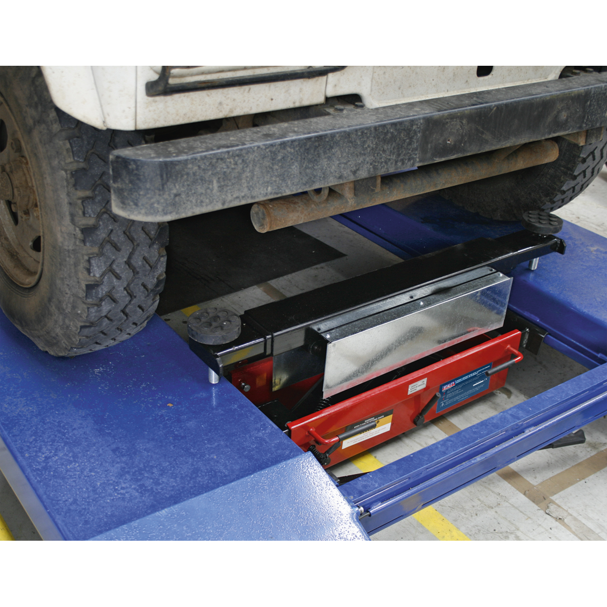 Sealey 2tonne Jacking Beam with 1.6m Extending Arms & Flat Roller Supports SJBEX200