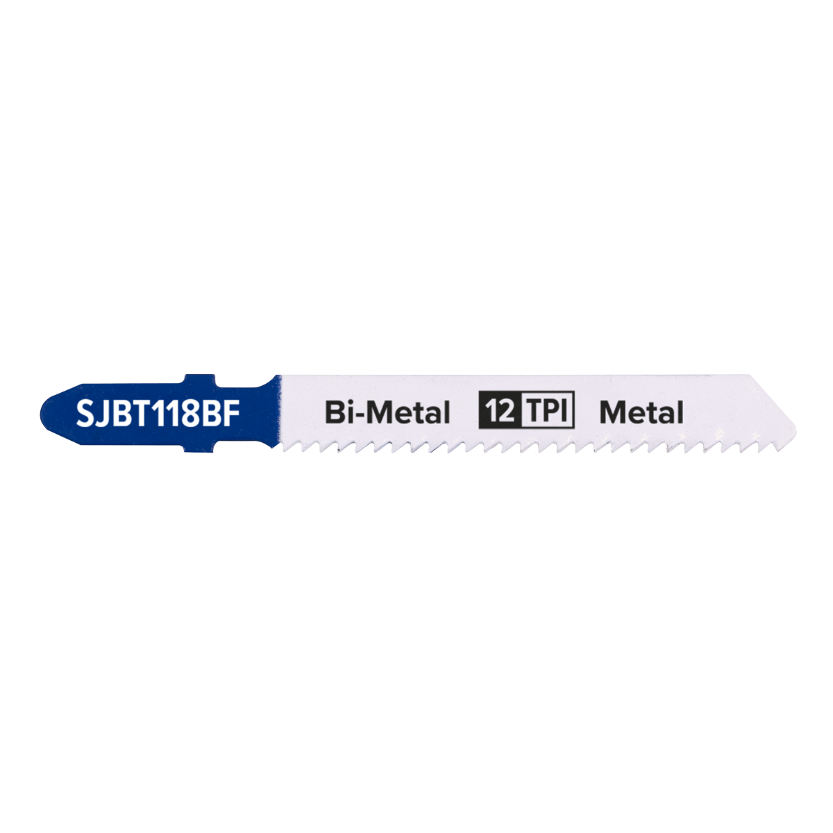 Sealey 75mm 12tpi Jigsaw Blade Metal - Pack of 5 SJBT118BF