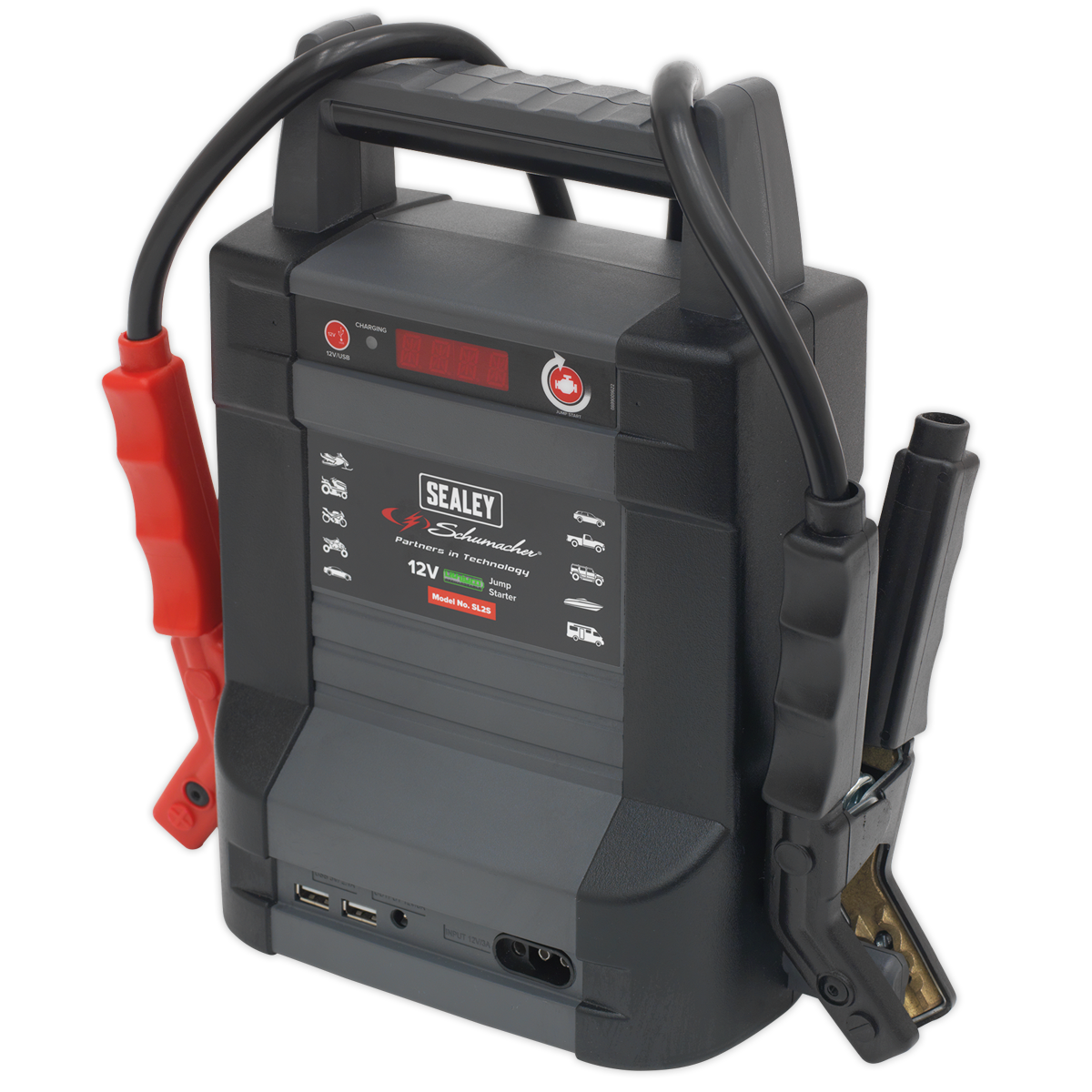 Sealey Schumacher® 800A 12V Jump Starter Power Pack Lithium-ion Phosphate (LiFePo4) SL2S