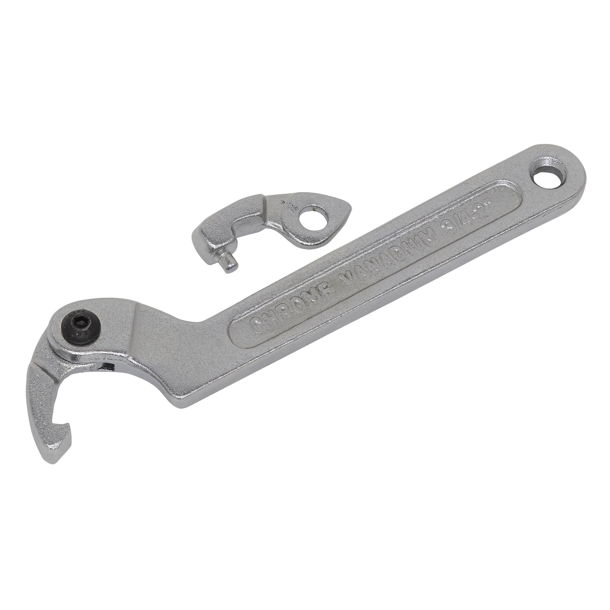 Sealey 3pc Adjustable C Spanner - Hook & Pin Wrench Set 19-51mm SMC2S
