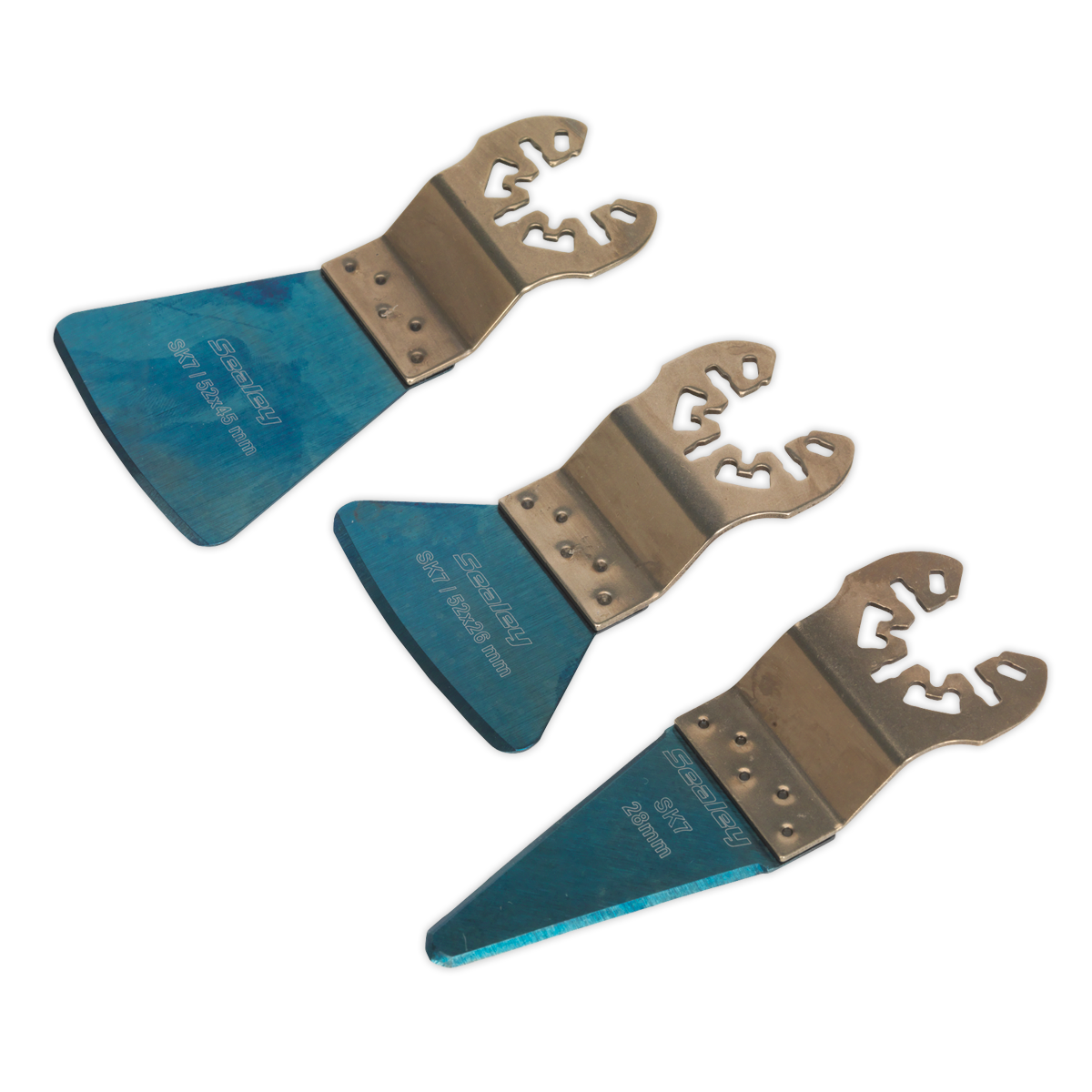Sealey 3pc Quick Change Multi-Tool Scraper Blade Set SMTB3