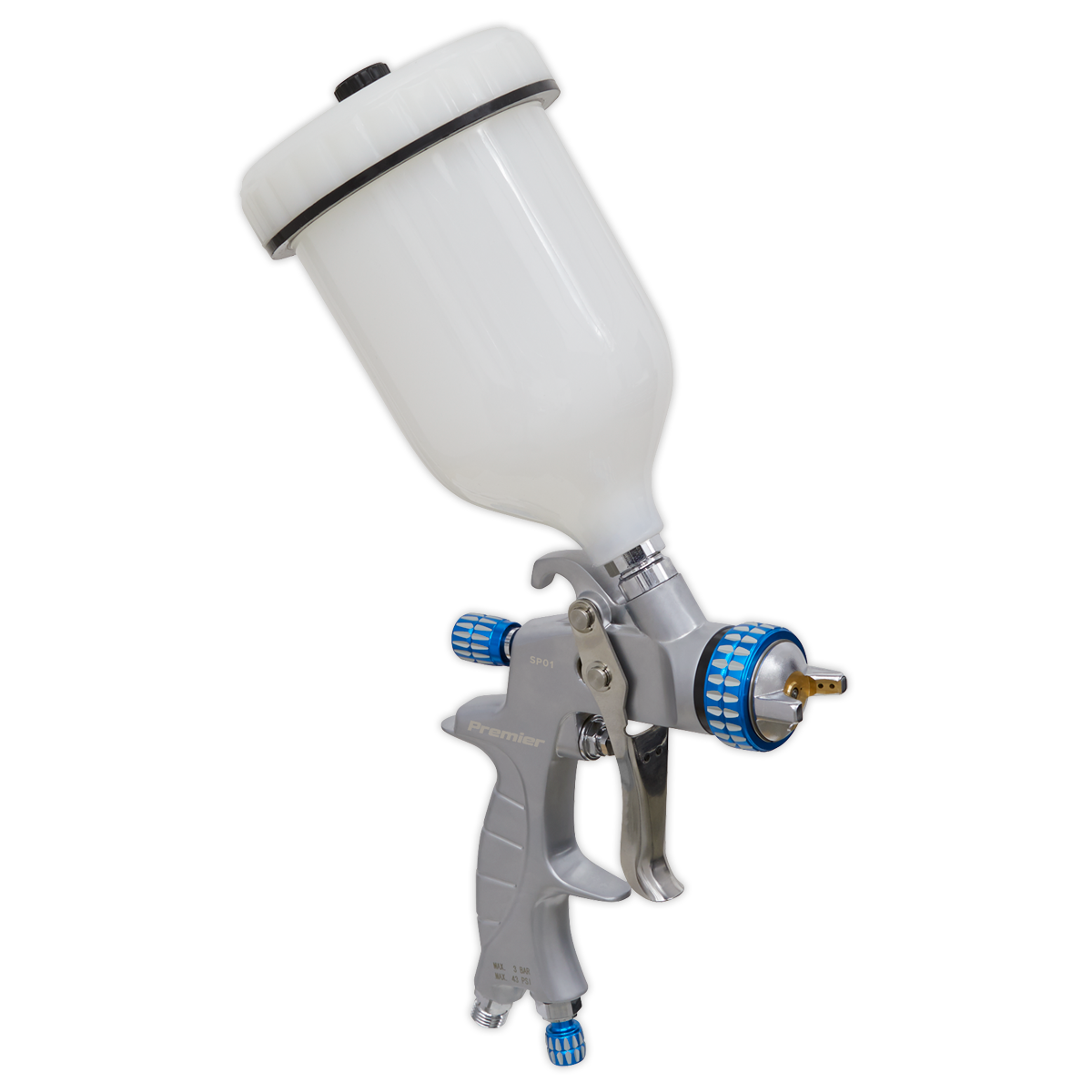 Sealey SP Gravity Feed Spray Gun 1.4mm Set-Up SP01