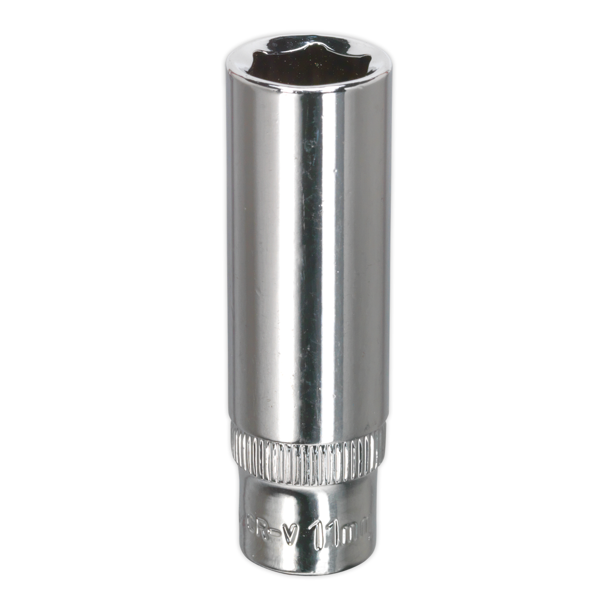 Sealey 11mm Deep 1/4"Sq Drive Fully Polished WallDrive® Socket SP1411D