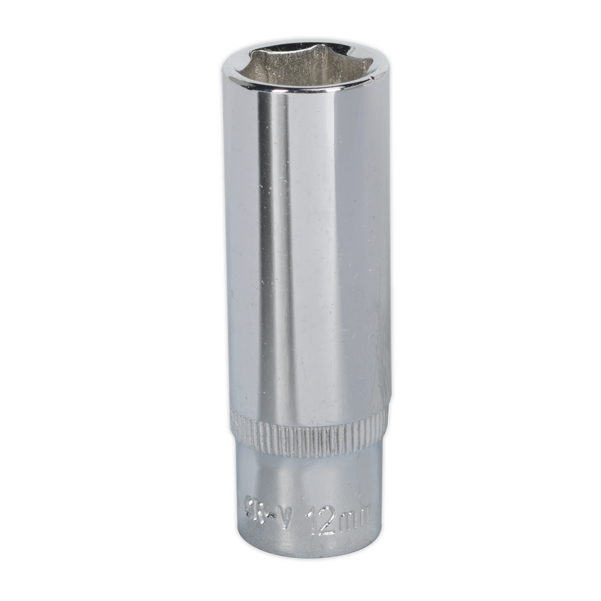 Sealey 12mm Deep 1/4"Sq Drive Fully Polished WallDrive® Socket SP1412D