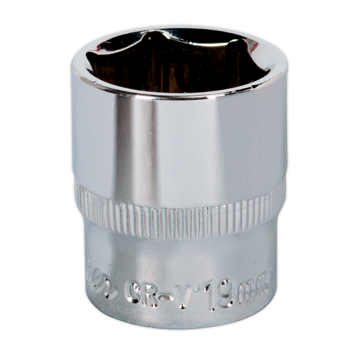 Sealey 19mm 3/8"Sq Drive Fully Polished WallDrive® Socket SP3819