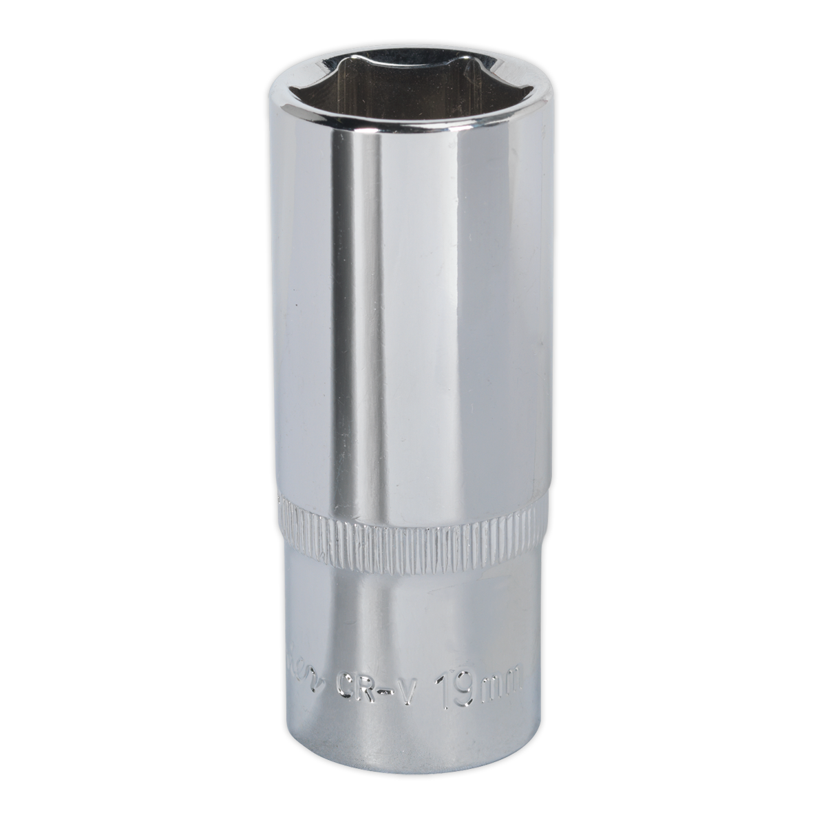 Sealey 19mm Deep 3/8"Sq Drive Fully Polished WallDrive® Socket SP3819D