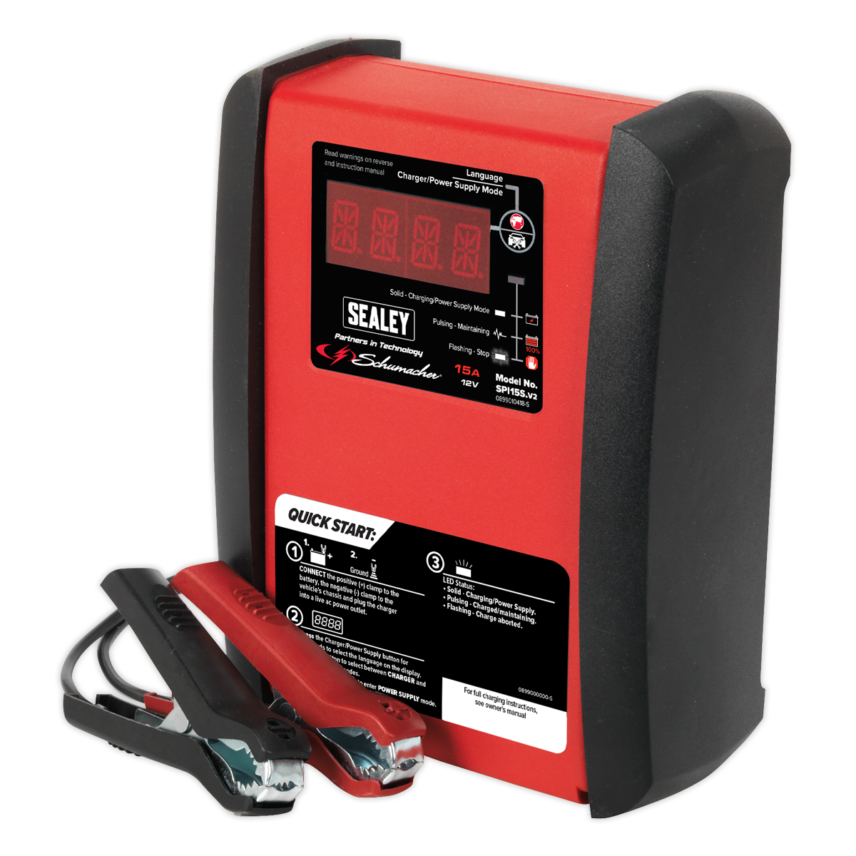 Sealey Schumacher® 15A 12V Intelligent Battery Charger SPI15S