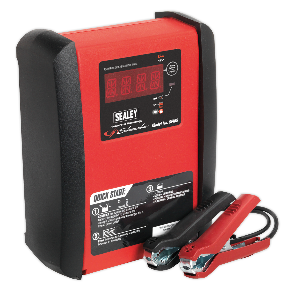 Sealey Schumacher® 6A 12V Intelligent Battery Charger SPI6S