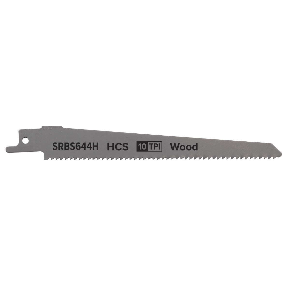 Sealey 150mm 10tpi Reciprocating Saw Blade Clean Wood - Pack of 5 SRBS644H
