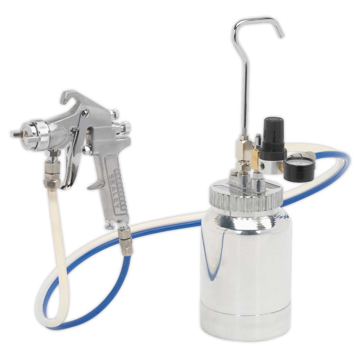 Sealey Pressure Pot System with Spray Gun & Hoses 1.8mm Set-Up SSG1P