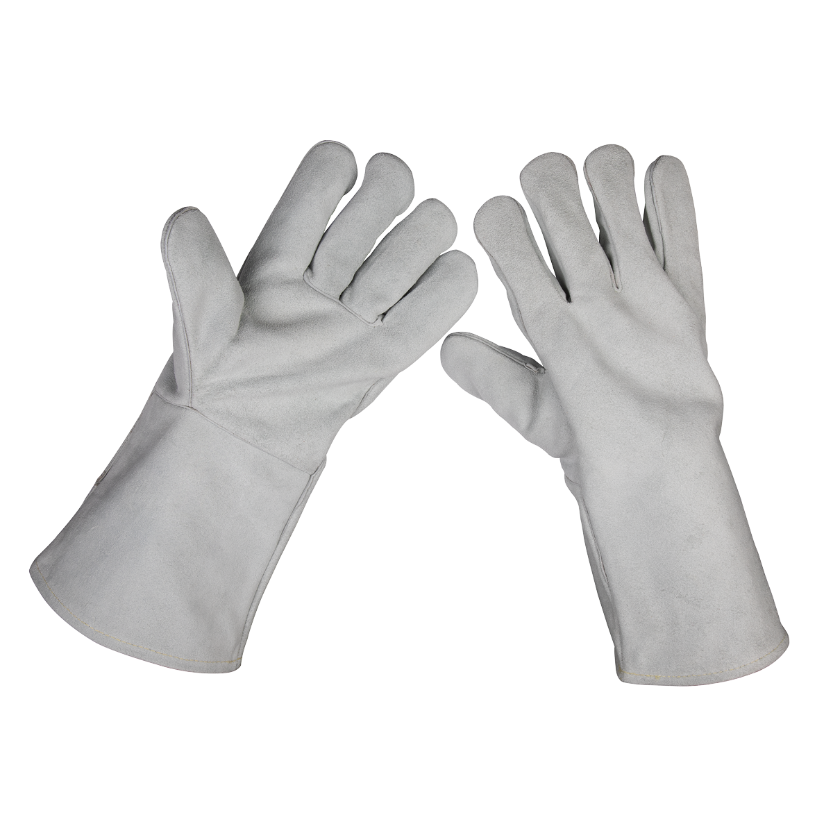 Sealey Heavy-Duty Lined Leather Welding Gauntlets - Pair SSP151