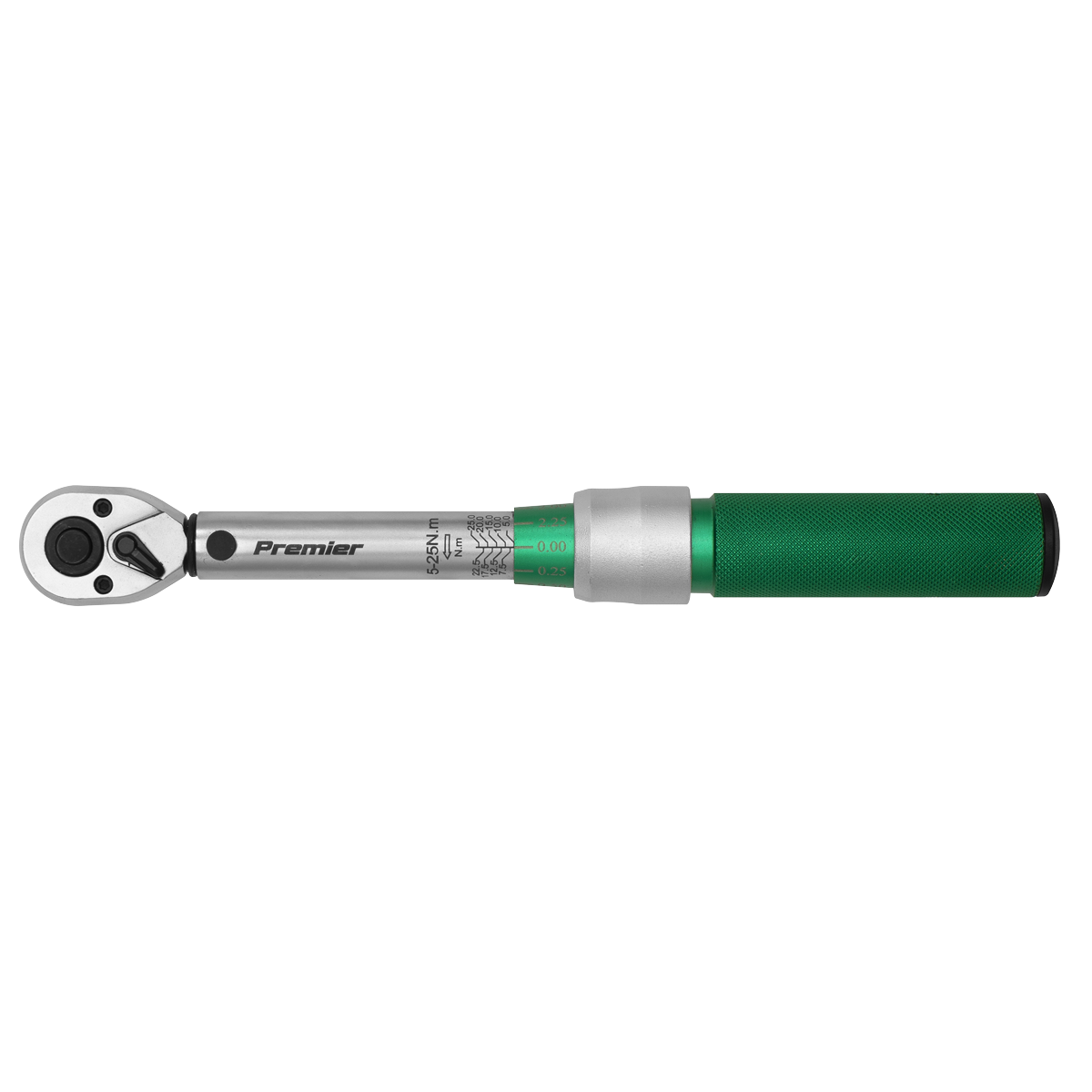 Sealey 1/4"Sq Drive Torque Wrench Micrometer Style 5-25Nm - Calibrated STW901