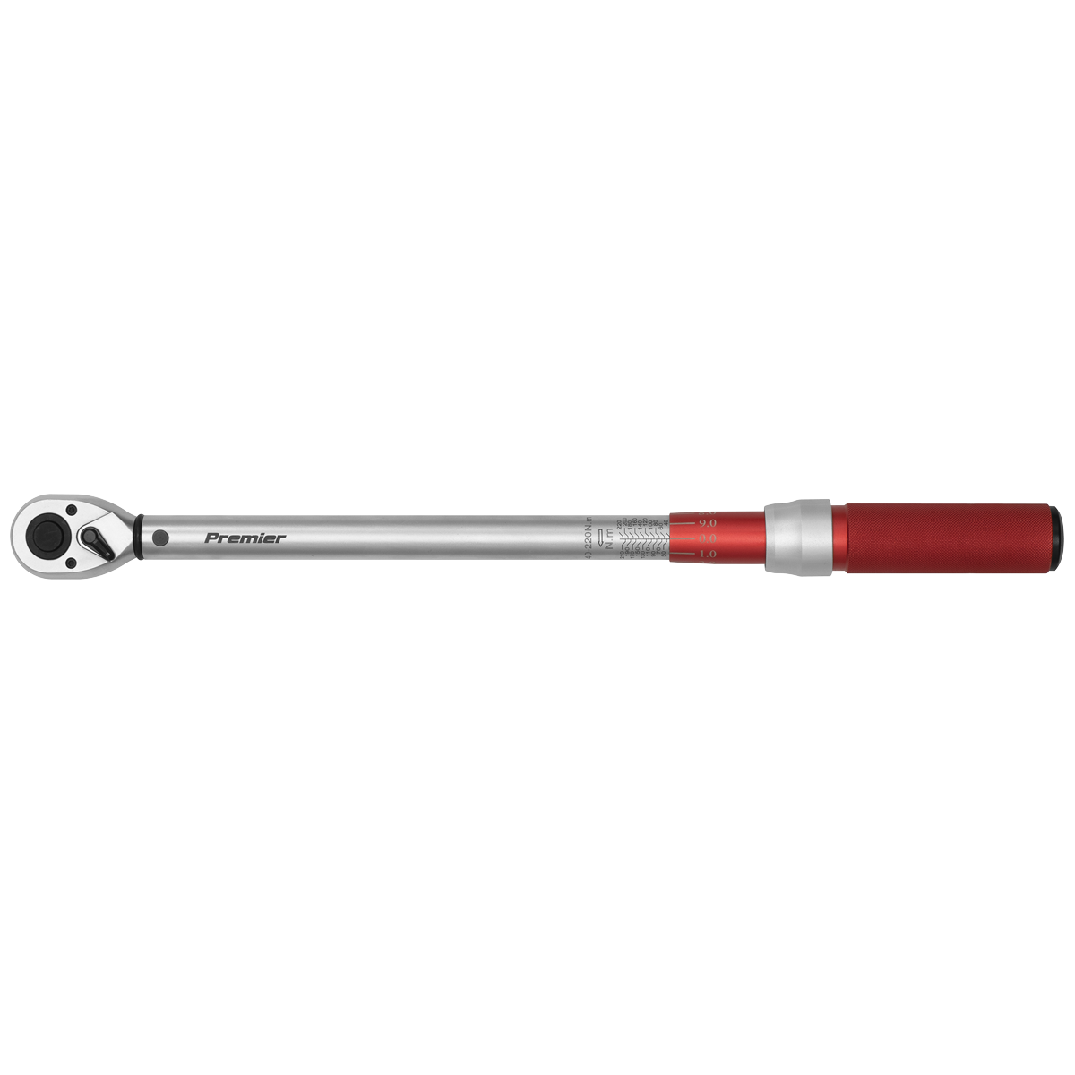 Sealey 1/2"Sq Drive Torque Wrench Micrometer Style 40-220Nm - Calibrated STW904