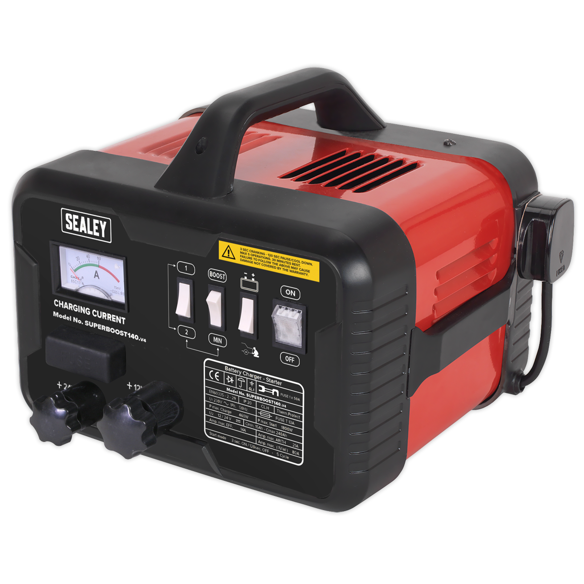 Sealey 140/21A 12/24V Starter/Charger SUPERBOOST140