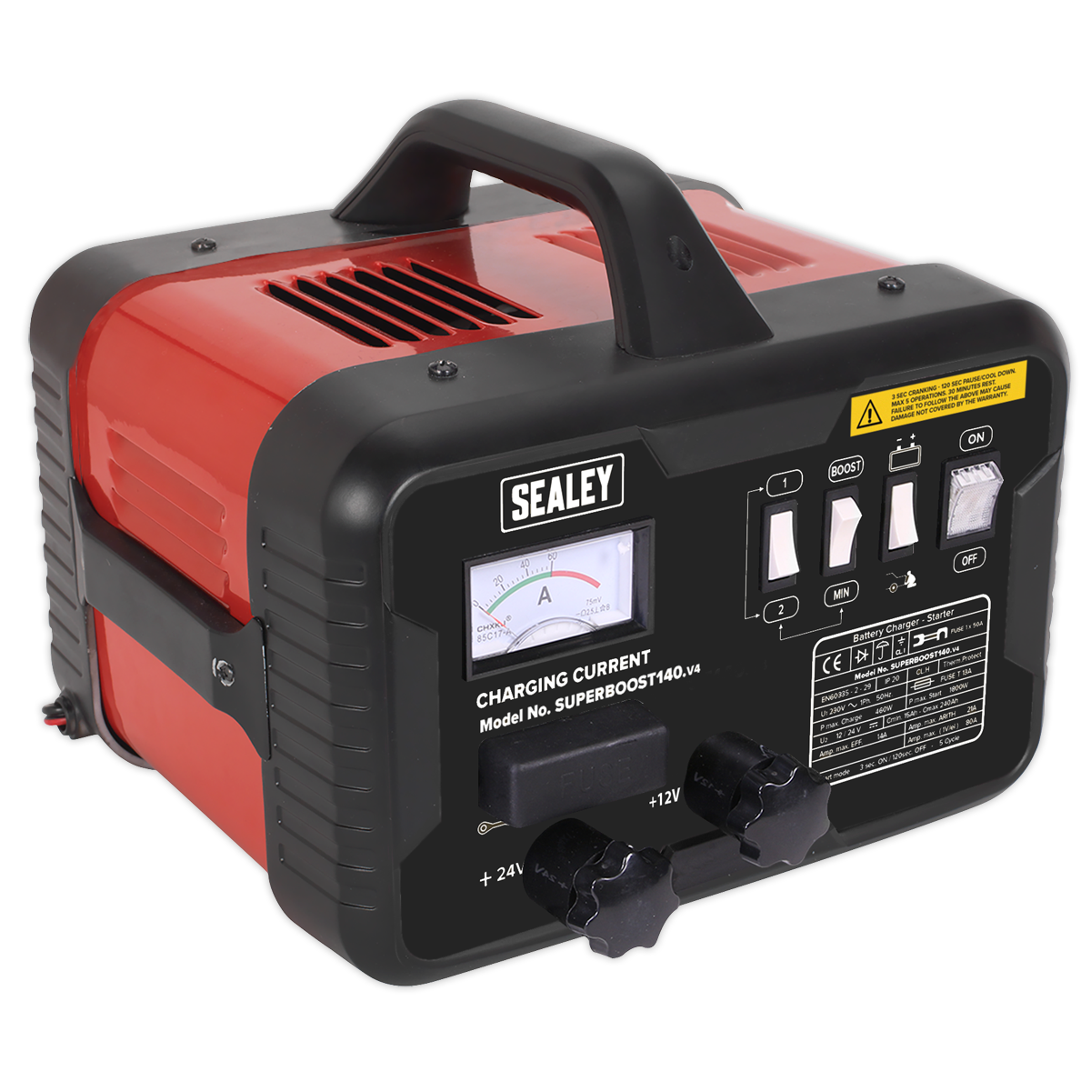 Sealey 140/21A 12/24V Starter/Charger SUPERBOOST140