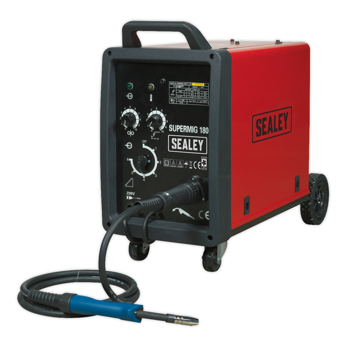 Sealey 180A Professional MIG Welder with Binzel® Euro Torch SUPERMIG180