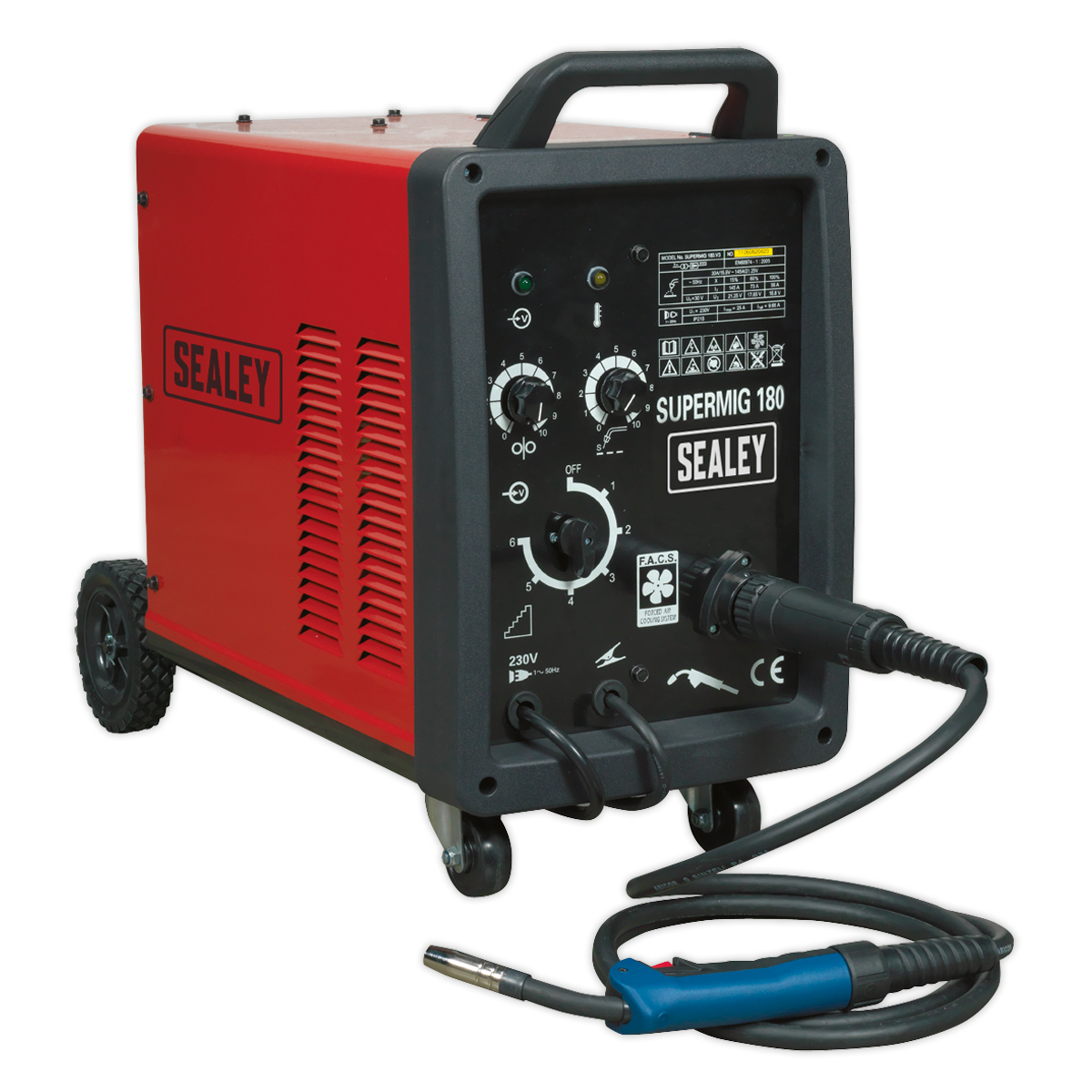 Sealey 180A Professional MIG Welder with Binzel® Euro Torch SUPERMIG180