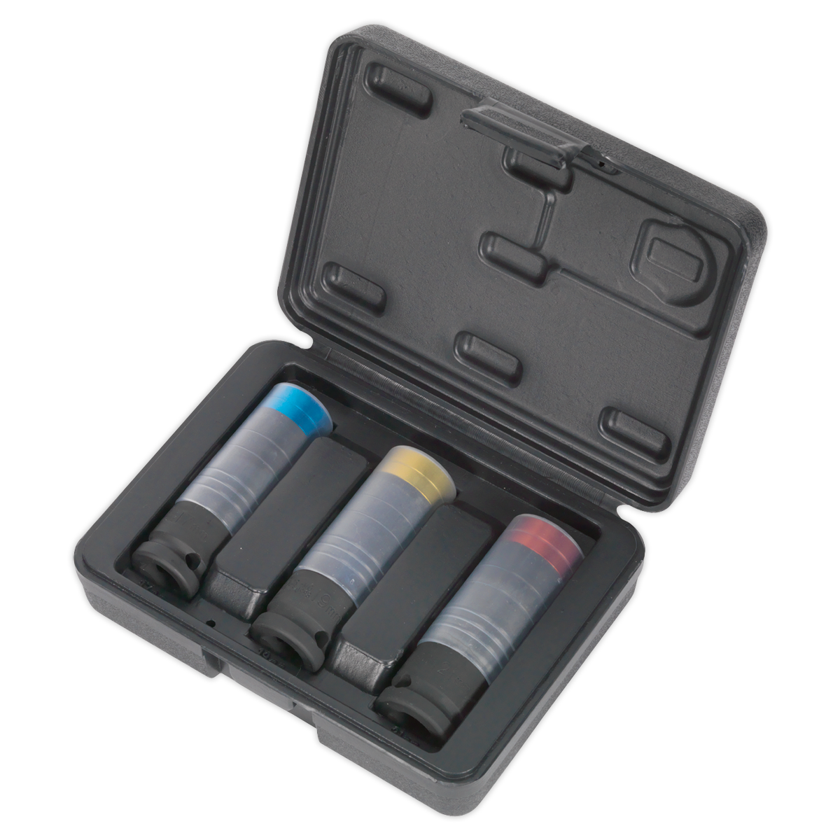 Sealey 3pc 1/2"Sq Drive Alloy Wheel Ultra-Power Impact Socket Set SX039