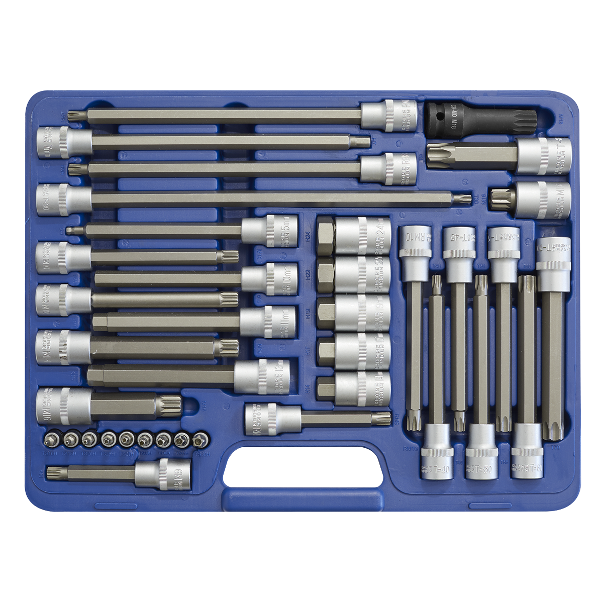 Sealey 38pc Automotive Socket Bit Set SX060