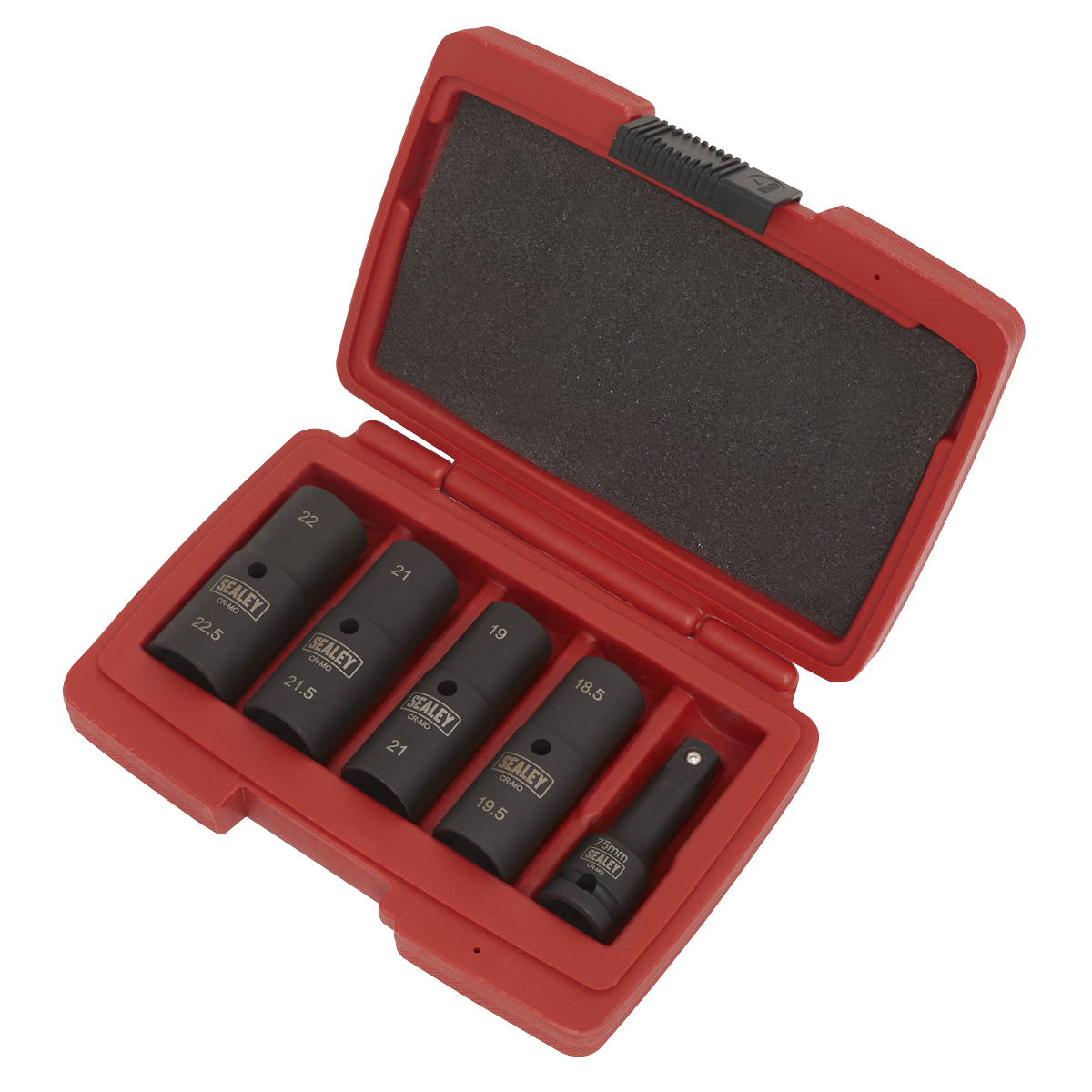 Sealey 5pc 80mm 1/2"Sq Drive Double Ended Deep Impact Socket Set SX1820