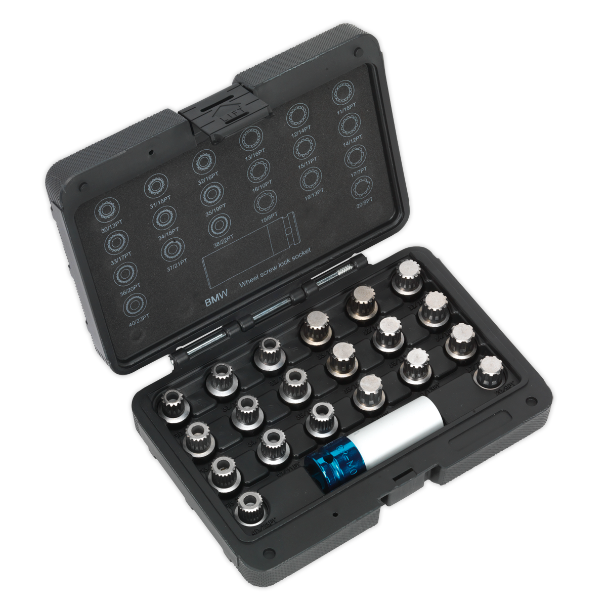 Sealey 21pc Locking Wheel Nut Key Set - BMW & Mini SX209