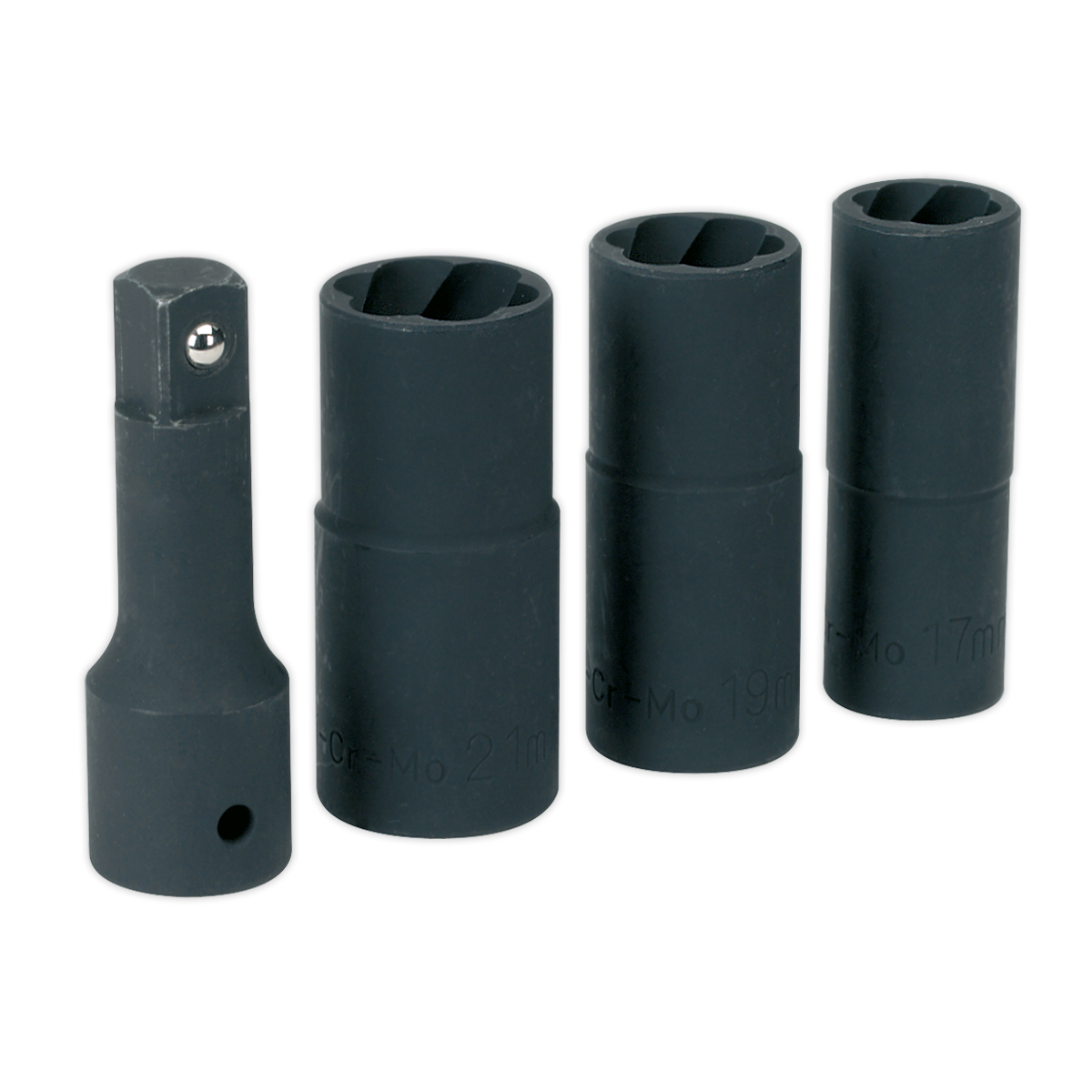 Sealey 4pc 1/2"Sq Drive Impact Wheel Nut/Removal Flip Socket Set SX271