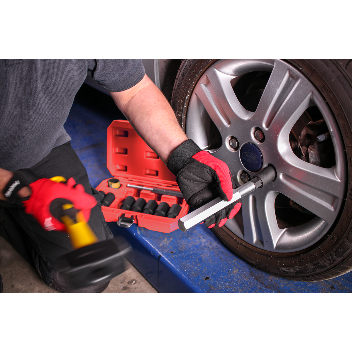 Sealey 10pc Locking Wheel Nut Removal Set SX272