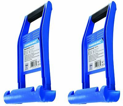 2X Silverline PANEL CARRIER Plasterboard Wood Sheet Lifter Carrying Handle 80kg