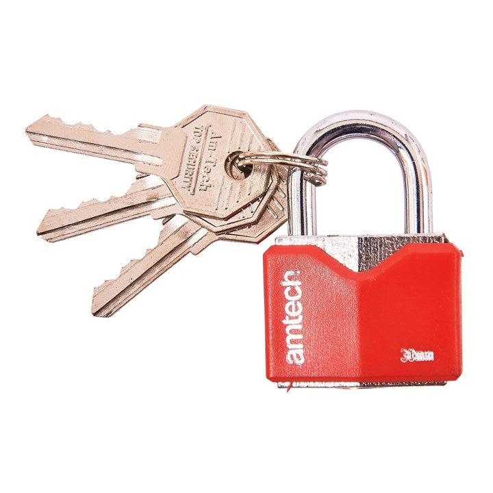 Amtech 30mm Rhombic chrome plated iron padlock T0703