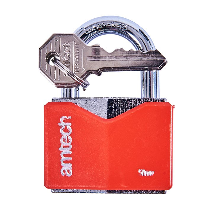 Amtech 50mm Rhombic chrome plated iron padlock T0705