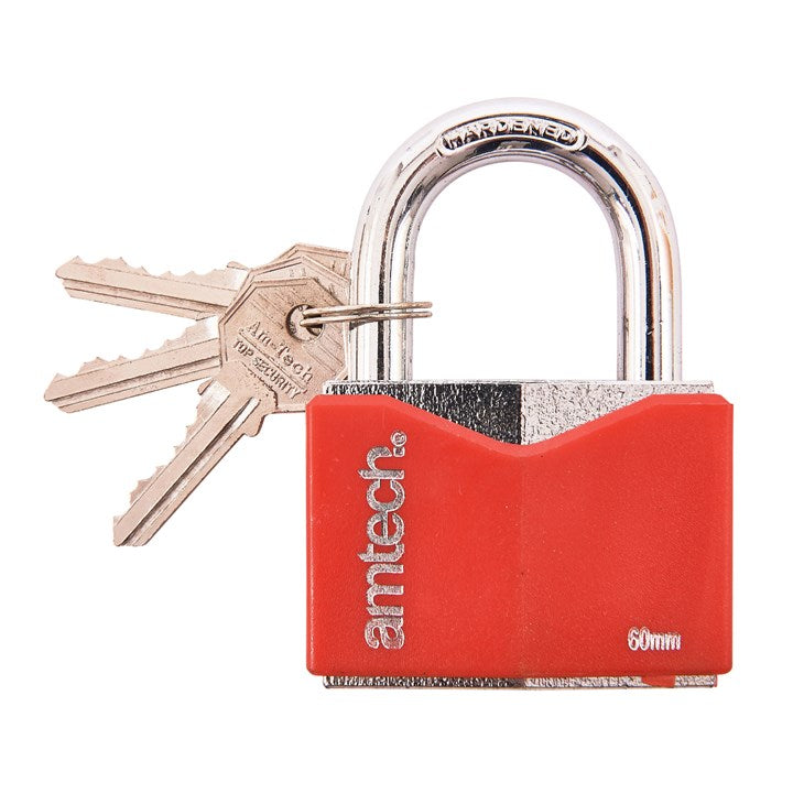 Amtech 60mm Rhombic chrome plated iron padlock T0706