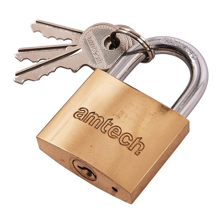 Amtech 38mm Brass padlock T1200C