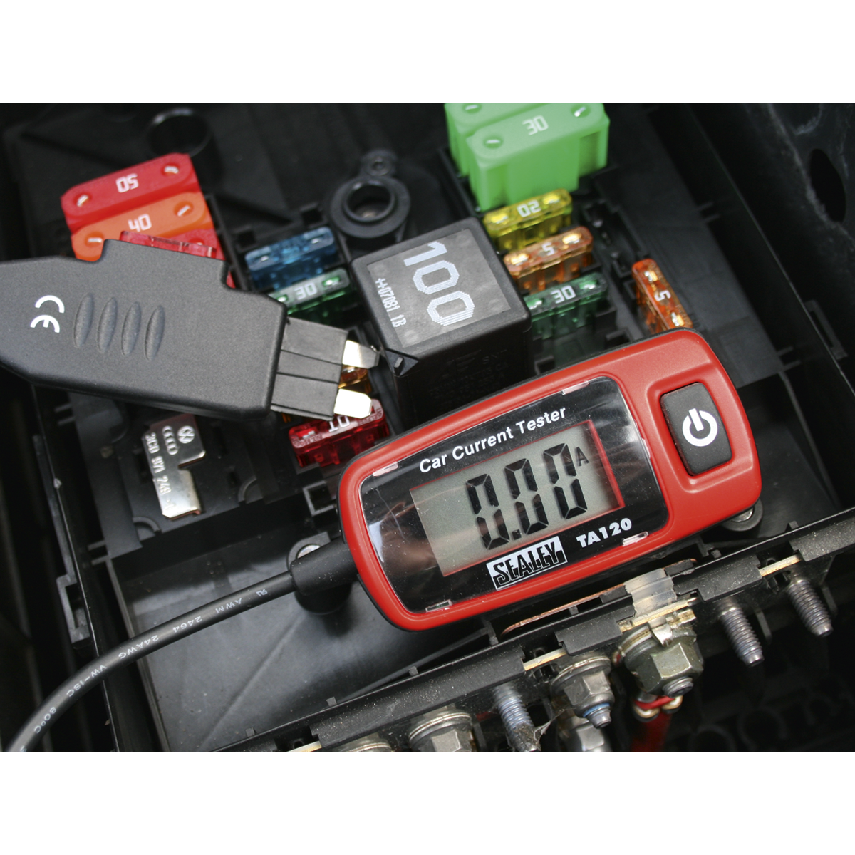 Sealey 20A Automotive Current Tester - Standard Blade Fuse TA120