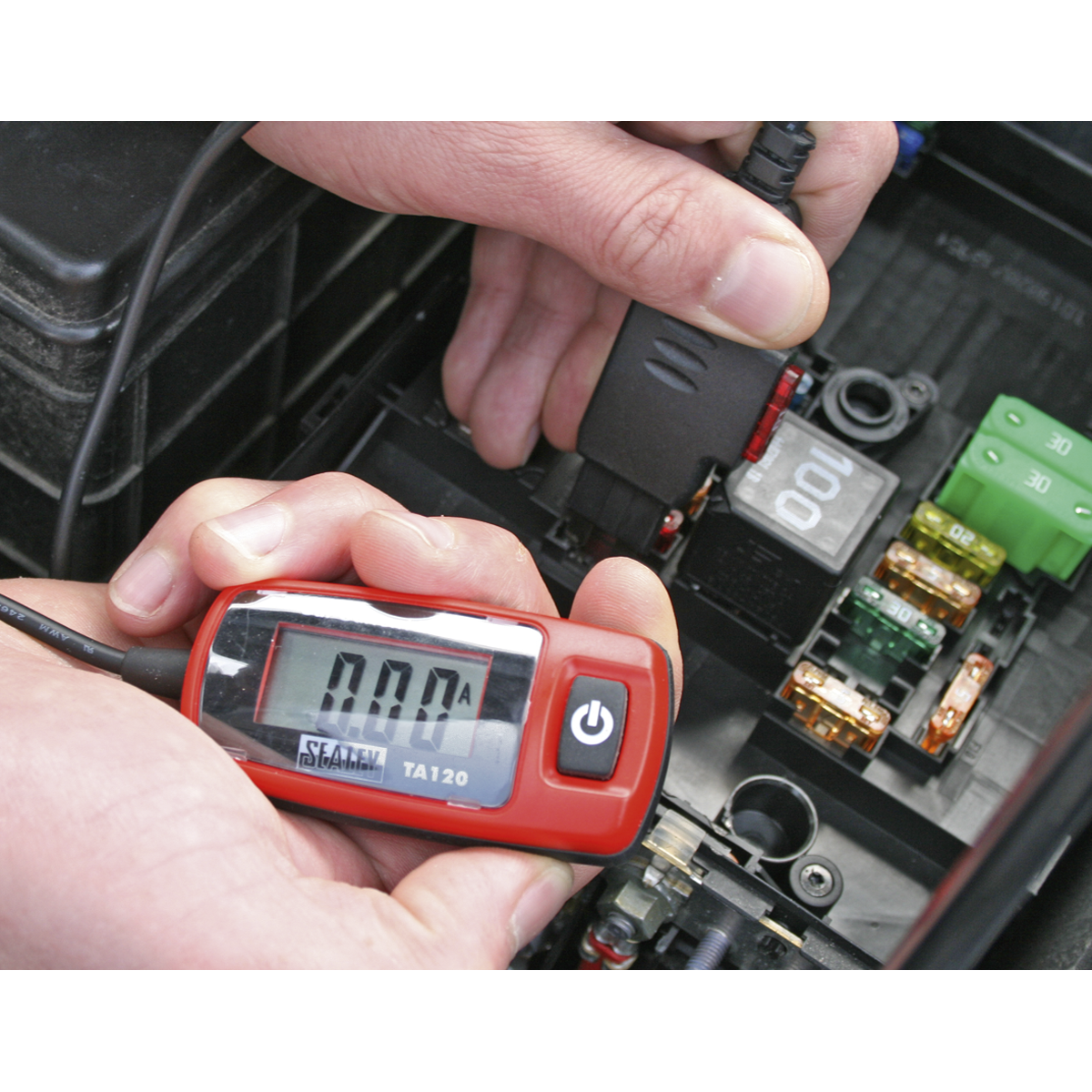 Sealey 20A Automotive Current Tester - Standard Blade Fuse TA120