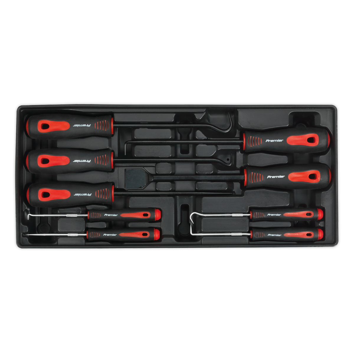 Sealey 9pc Scraper & Hook Set with Tool Tray TBT23