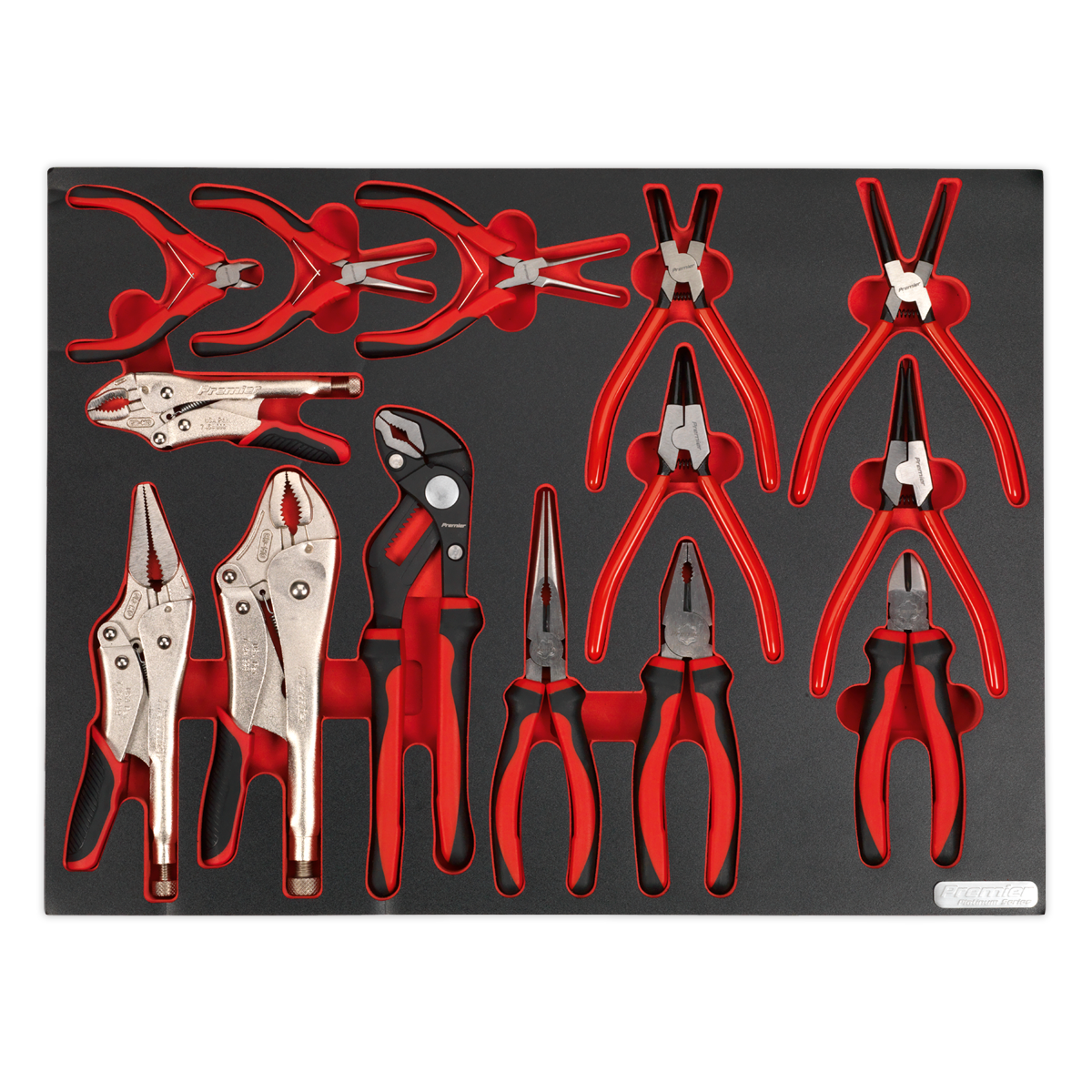Sealey 14pc Pliers Set with Tool Tray TBTP05