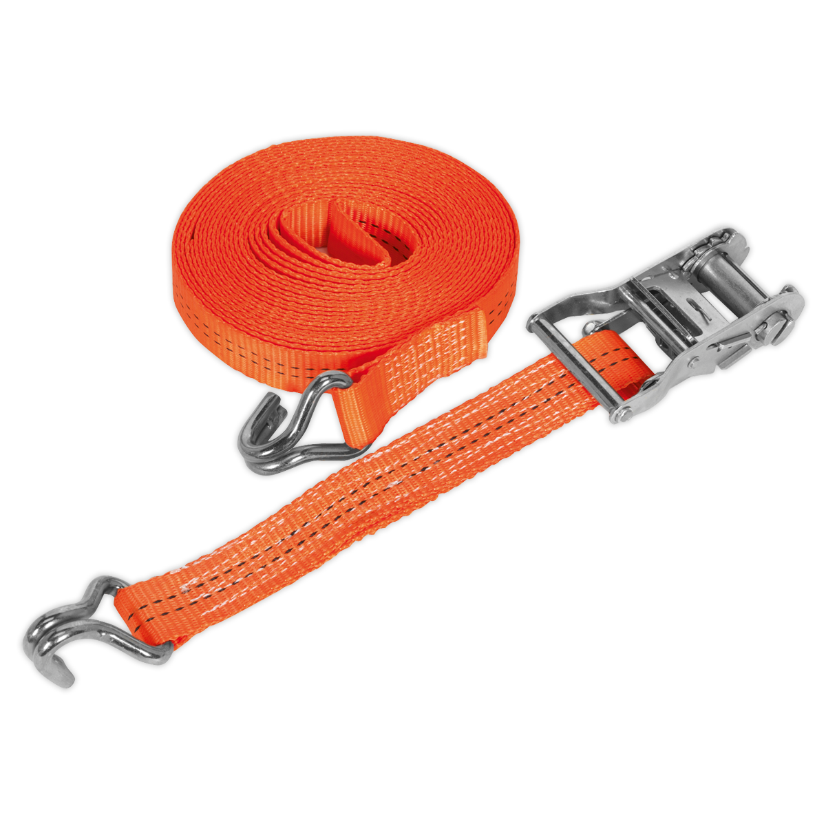 Sealey 35mm x 10m Polyester Webbing Ratchet Tie Down 2000kg Breaking Strength TD2010J