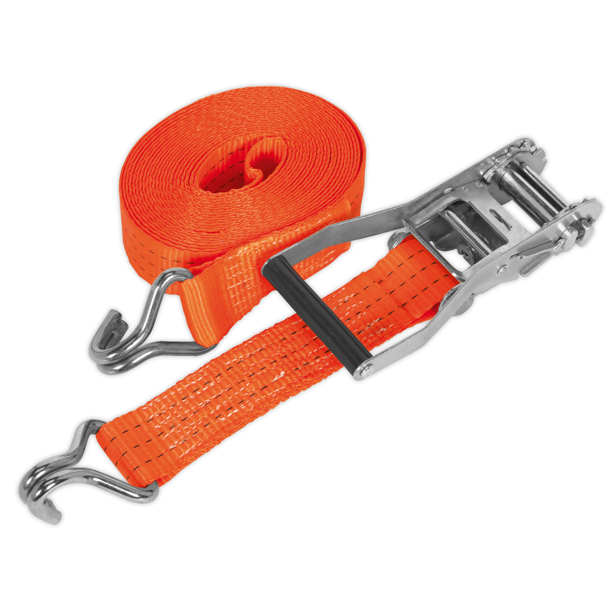 Sealey 50mm x 6m Polyester Webbing Ratchet Tie Down 3000kg Breaking Strength TD3006J