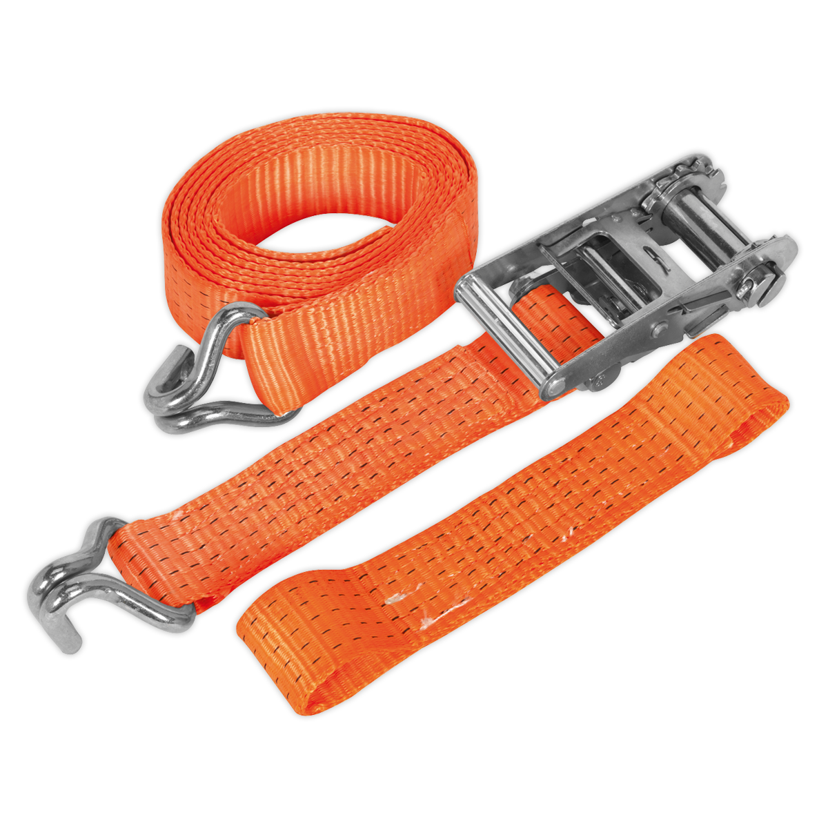 Sealey 50mm x 3m Alloy Wheel Car Transporter Ratchet Tie Down 5000kg Breaking Strength TDRWA