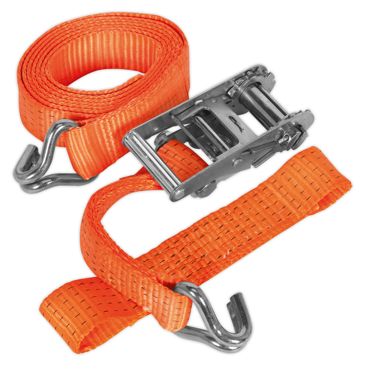 Sealey 50mm x 3m Alloy Wheel Car Transporter Ratchet Tie Down 5000kg Breaking Strength TDRWA