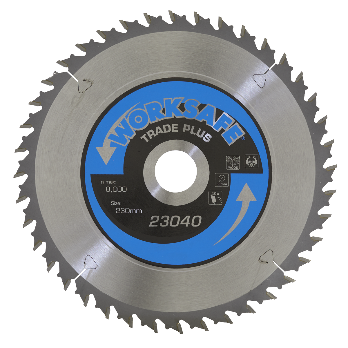 Sealey Ø230 x 30mm Trade Plus Circular Saw Blade - 40tpu TPS23040