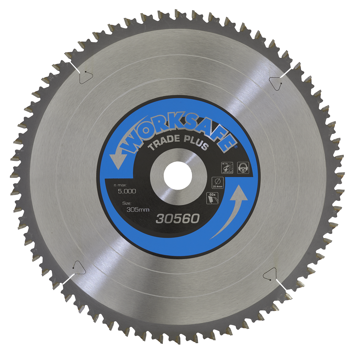 Sealey Ø305 x 25.4mm Trade Plus Circular Saw Blade - 60tpu TPS30560