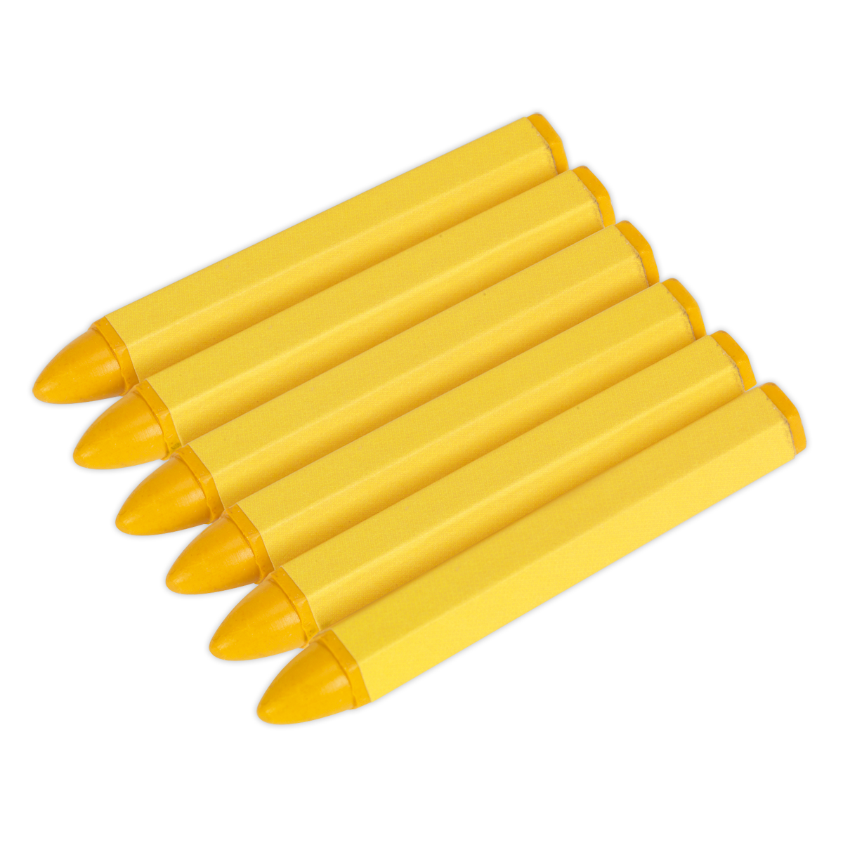 Sealey Yellow Tyre Marking Crayon - Pack of 6 TST14