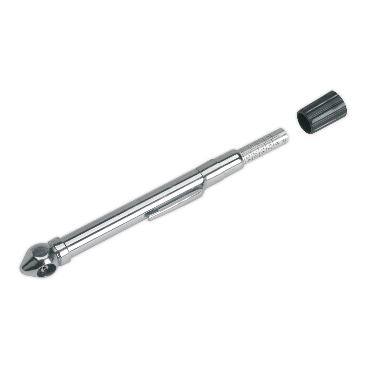 Sealey Tyre Pressure Gauge with Pocket-Clip 6-50psi TSTPG9