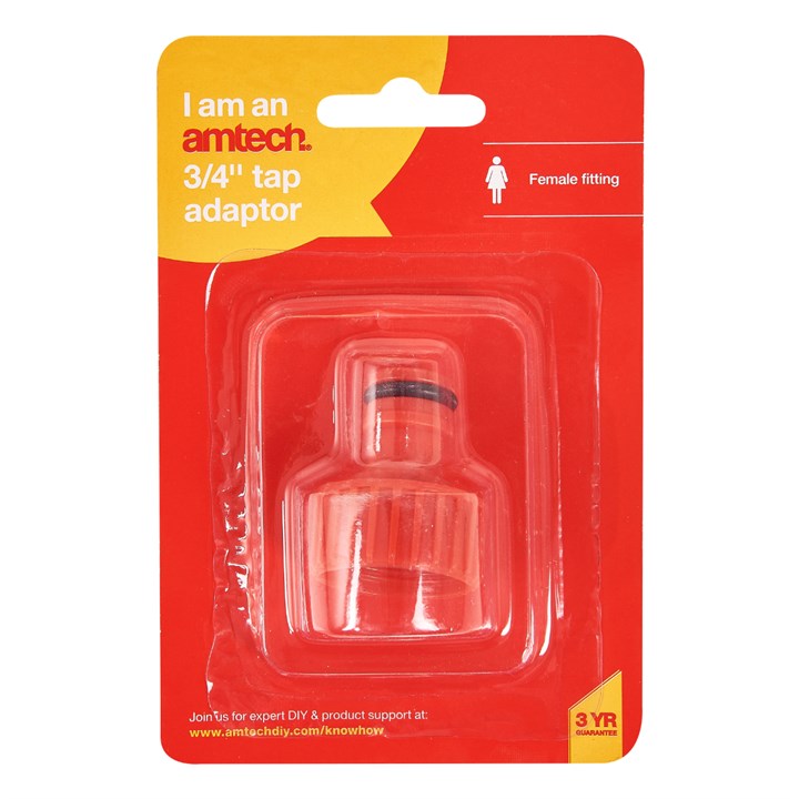 Amtech 19mm (3/4") Tap adaptor U2440