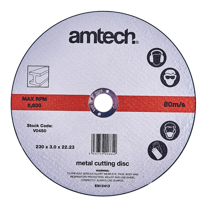 Amtech 230mm (9") Metal cutting disc V0450